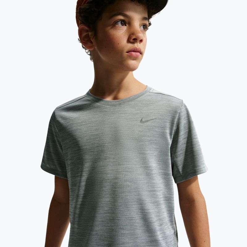 Vaikiški marškinėliai Nike Miler smoke grey/heather 4