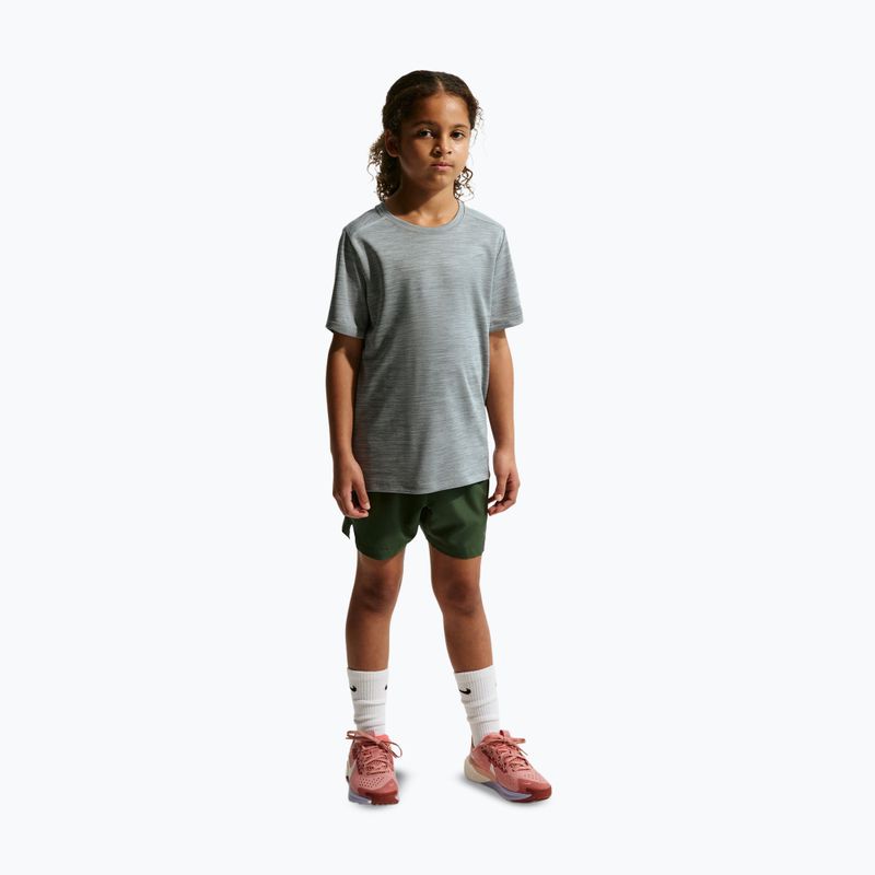 Vaikiški marškinėliai Nike Miler smoke grey/heather 6