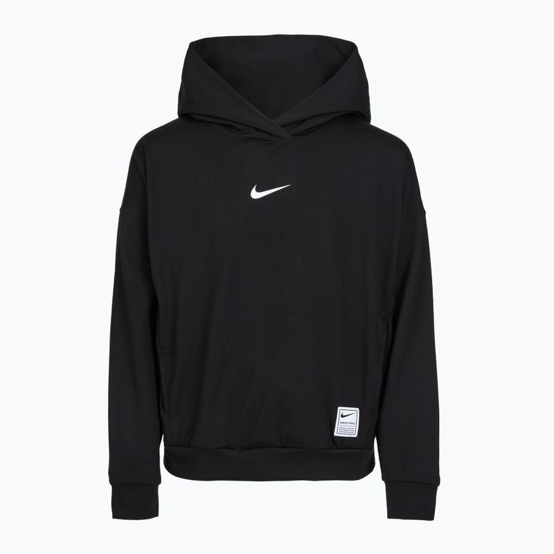 Vaikiškas džemperis Nike Pro Dri-Fit Pullover Hoodie black/white 8