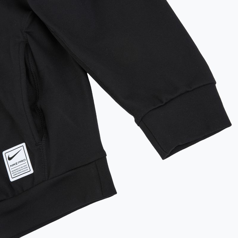 Vaikiškas džemperis Nike Pro Dri-Fit Pullover Hoodie black/white 11