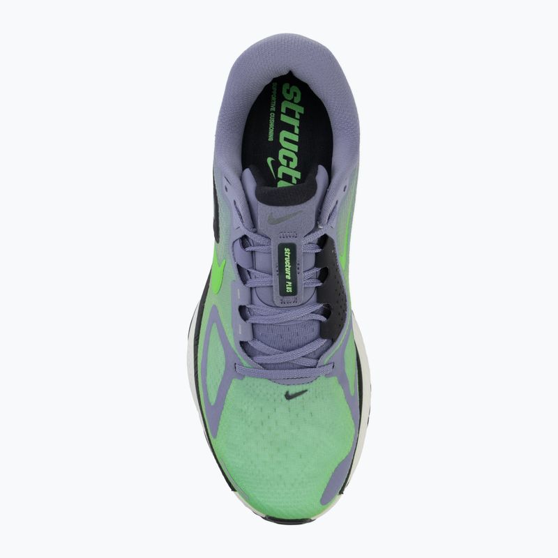 Vyriški bėgimo batai Nike Structure Plus iron purple/off black-sail/voltage green 5