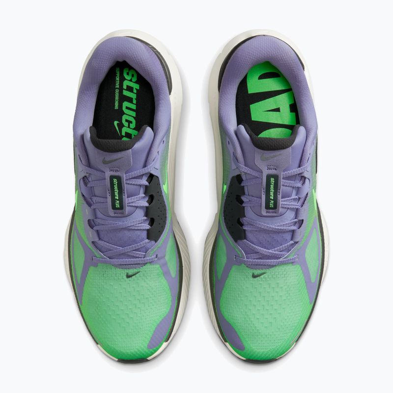 Vyriški bėgimo batai Nike Structure Plus iron purple/off black-sail/voltage green 7
