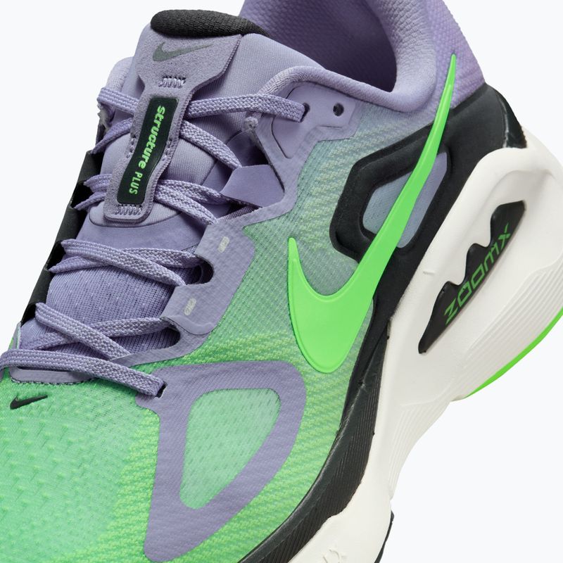 Vyriški bėgimo batai Nike Structure Plus iron purple/off black-sail/voltage green 8