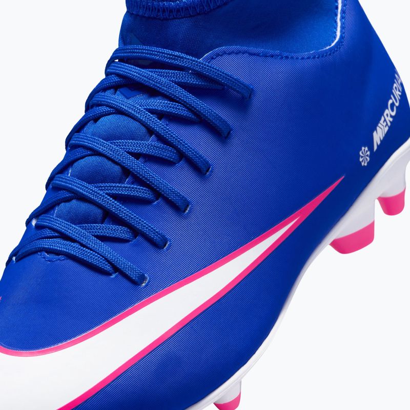 Vaikiški futbolo bateliai Nike Mercurial Superfly 10 Club FG/MG racer blue/white 8