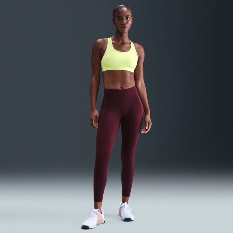 Sportinė liemenėlė Nike Swoosh Medium Support light lemon twist/stone mauve/white 6