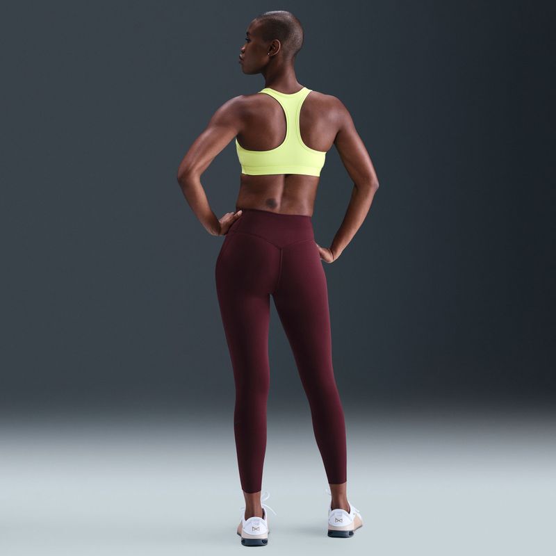 Sportinė liemenėlė Nike Swoosh Medium Support light lemon twist/stone mauve/white 7