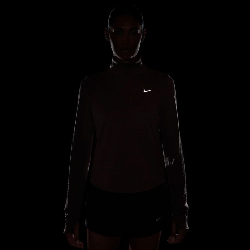 Moteriški bėgimo marškinėliai ilgomis rankovėmis Nike Swift Therma-Fit Turtle Neck tattoo 4