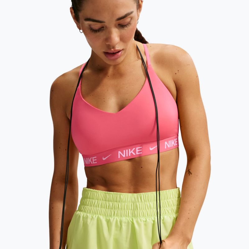 Sportinė liemenėlė Nike Dri-Fit Indy Light Support sea coral/sea coral/white 2