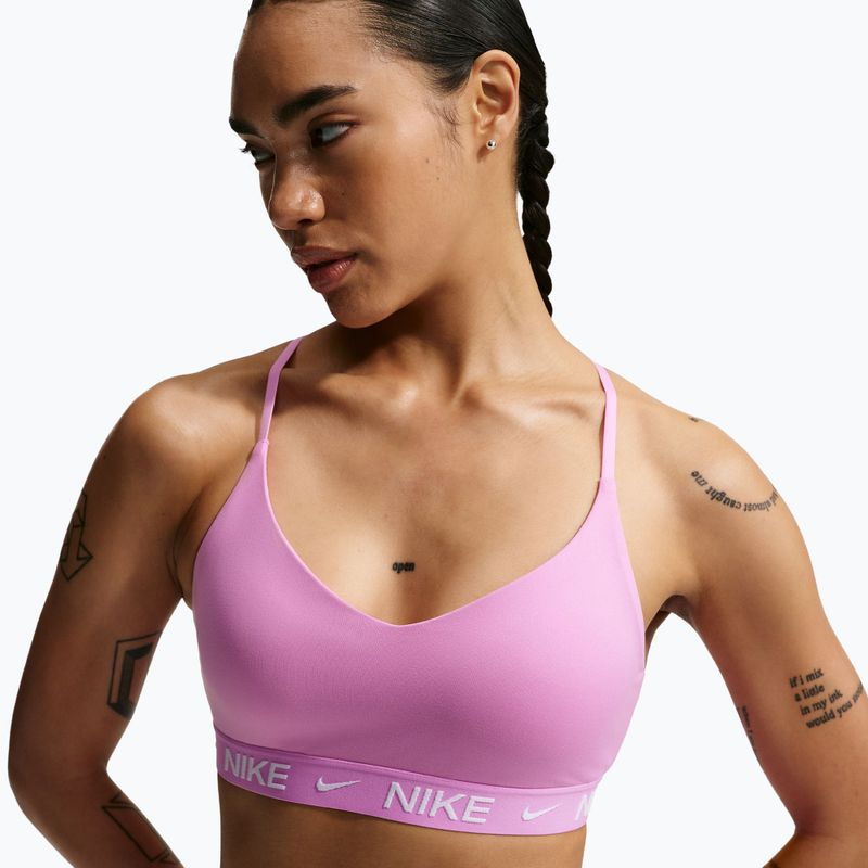 Treniruočių liemenėlė Nike Dri-Fit Indy Light Support light magenta/light magenta/white 4