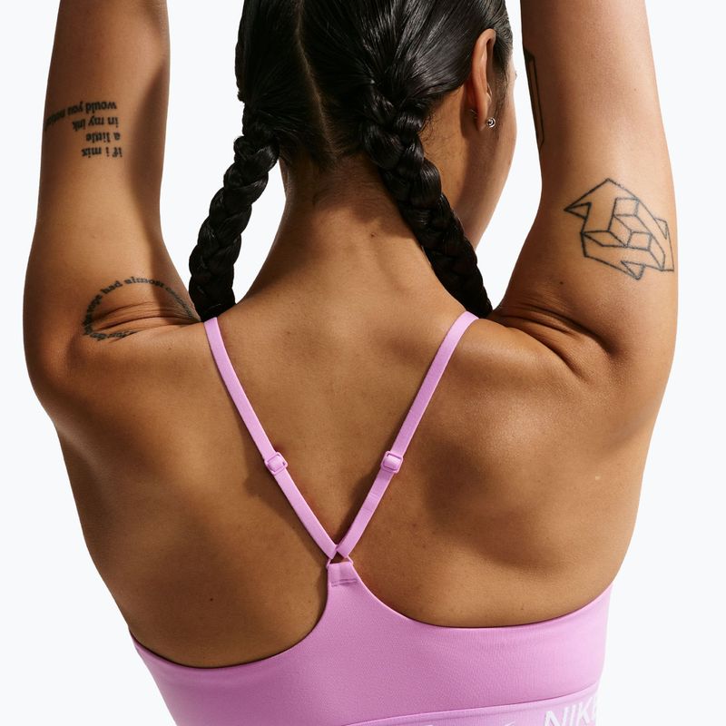 Treniruoklių liemenėlė Nike Dri-Fit Indy Light Support light magenta/light magenta/white 5
