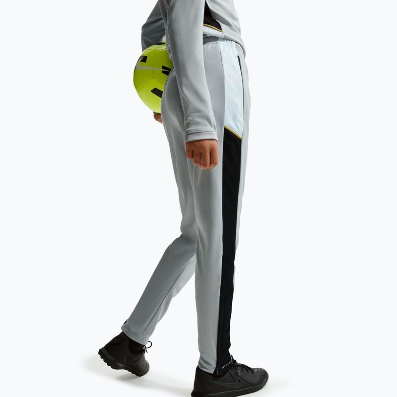 Vaikiškos kelnės Nike Academy Dri-Fit Jr Light Smoke Grey/White/Black/Metallic Gold 6