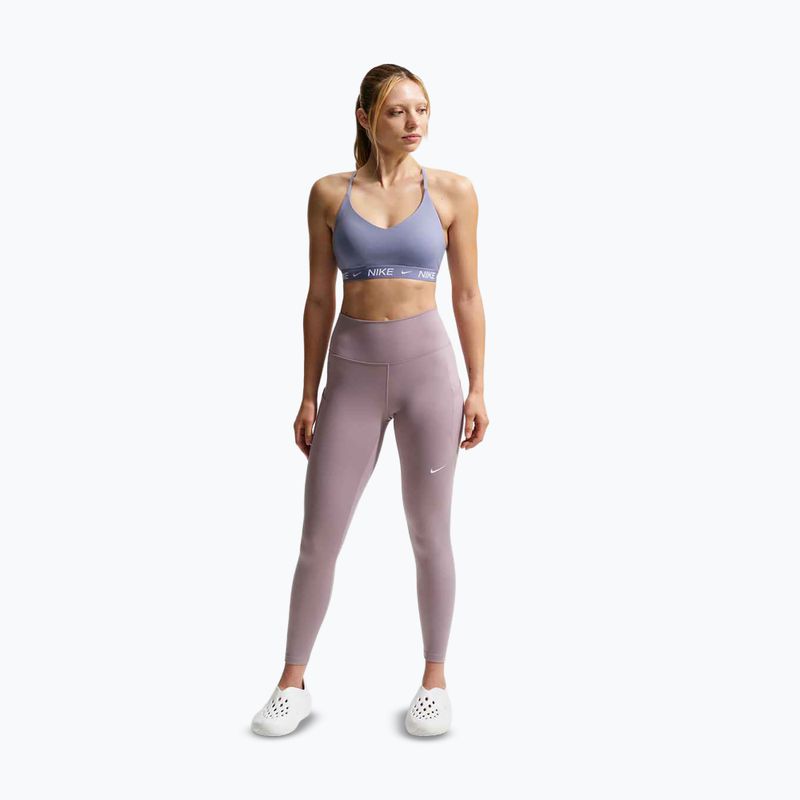 Treniruočių liemenėlė Nike Dri-Fit Indy Light Support iron purple/iron purple/white 2