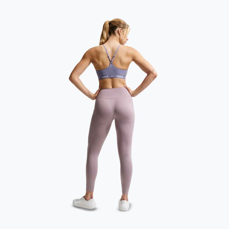 Treniruotinis liemenėlė Nike Dri-Fit Indy Light Support iron purple/iron purple/white 3
