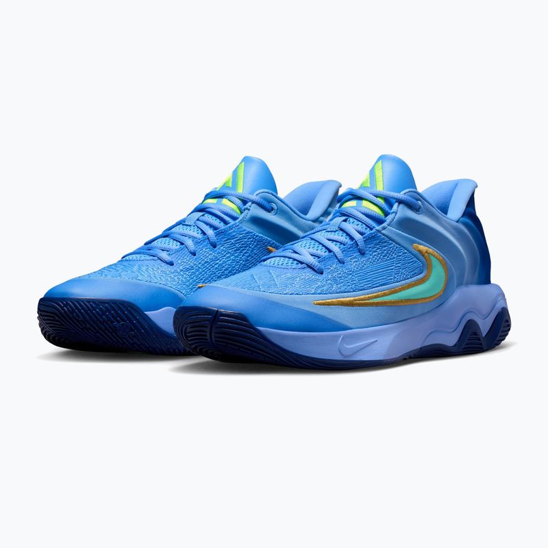 Vyriški krepšinio batai Nike Giannis Immortality 4 royal pulse/deep royal/volt/hyper turquoise 3