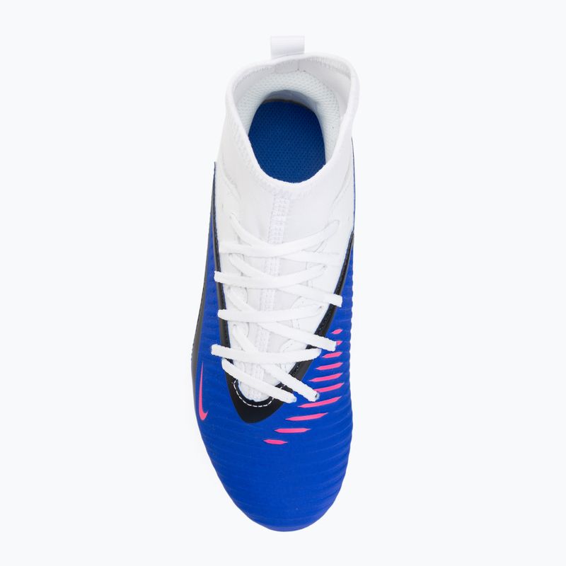 Vaikiški futbolo bateliai Nike Phantom 6 High Club FG/MG racer blue/white/pink blast 5