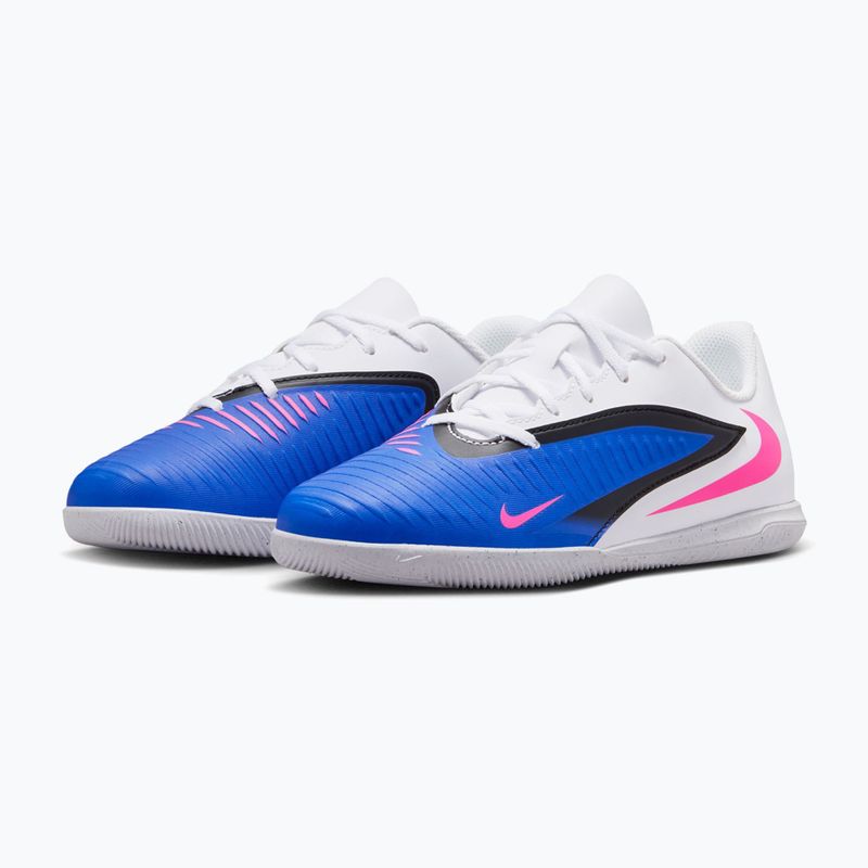Vaikiški futbolo bateliai Nike Jr. Phantom 6 Low Club IN racer blue/white/pink blast 10