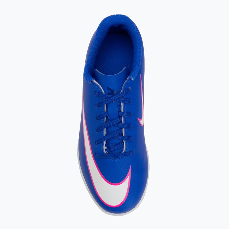 Vaikiški futbolo bateliai Nike Mercurial Vapor 16 Club IC Racer Blue/White 5