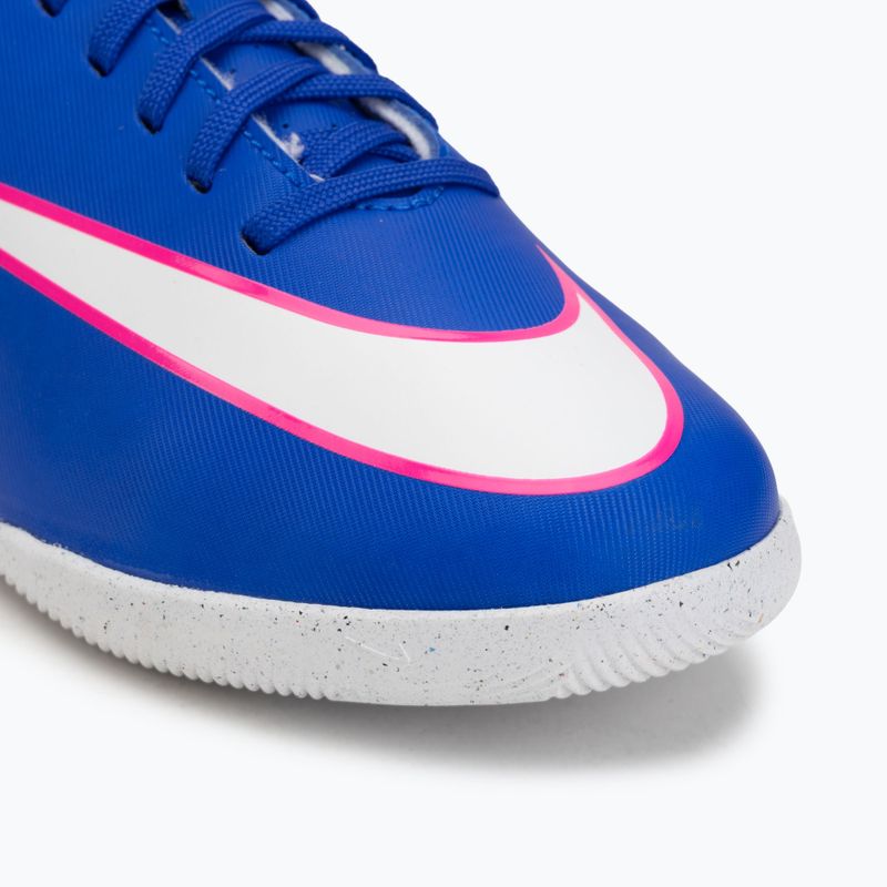 Vaikiški futbolo bateliai Nike Mercurial Vapor 16 Club IC Racer Blue/White 7