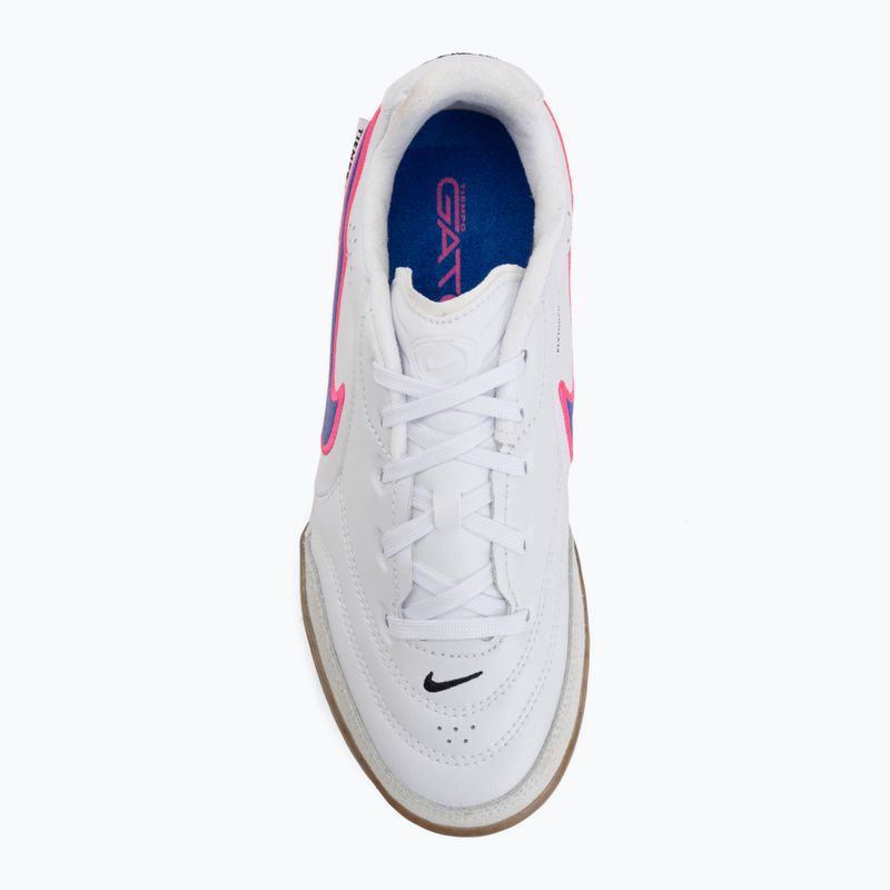 Vaikiški futbolo bateliai Nike Tiempo Streetgato Jr white/pink blast/racer blue 5