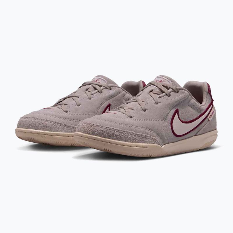 Vaikiški futbolo bateliai Nike Tiempo Streetgato Premium Jr moon particle/team red/chalk 3