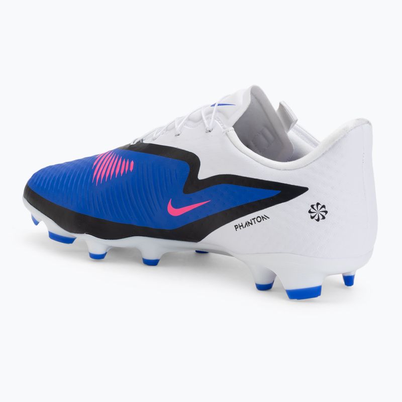 Vyriški futbolo bateliai Nike Phantom 6 Low Academy EasyOn FG/MG racer blue/white/pink blast 3
