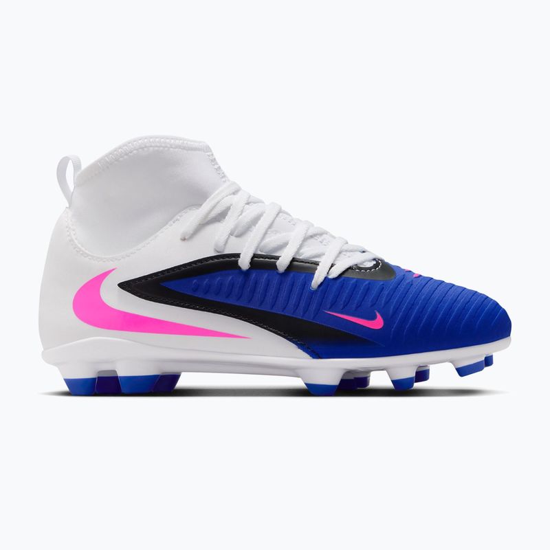 Vaikiški futbolo bateliai Nike Phantom 6 High Club FG/MG racer blue/white/pink blast 8