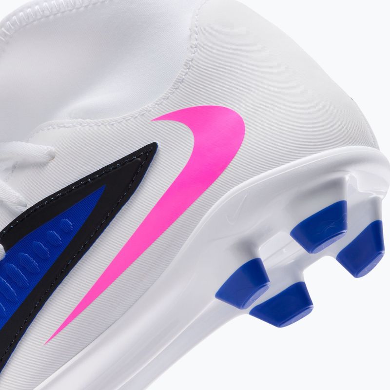 Vaikiški futbolo bateliai Nike Phantom 6 High Club FG/MG racer blue/white/pink blast 16