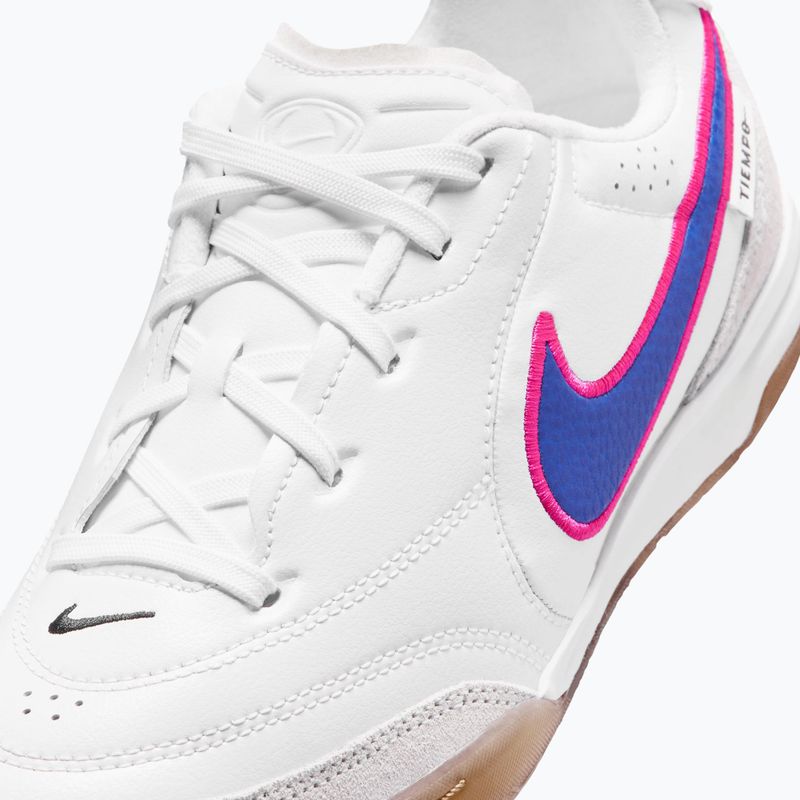 Vaikiški futbolo bateliai Nike Tiempo Streetgato Jr white/pink blast/racer blue 7