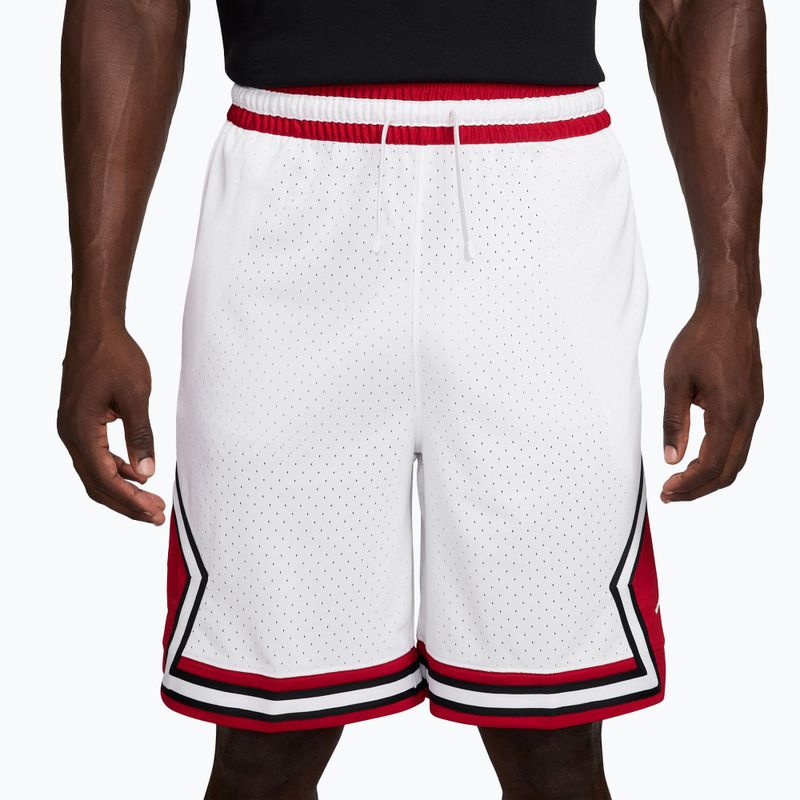 Vyriški krepšinio šortai Jordan Sport Dri-FIT 9" Diamond white/gym red/white