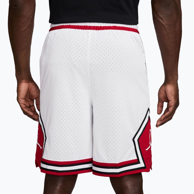 Vyriški krepšinio šortai Jordan Sport Dri-FIT 9" Diamond white/gym red/white 2