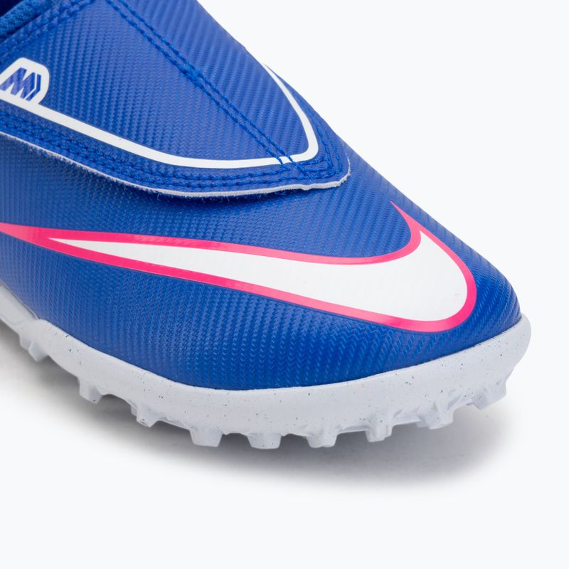 Vaikiški futbolo bateliai Nike Mercurial Vapor 16 Club TF racer blue/white 7