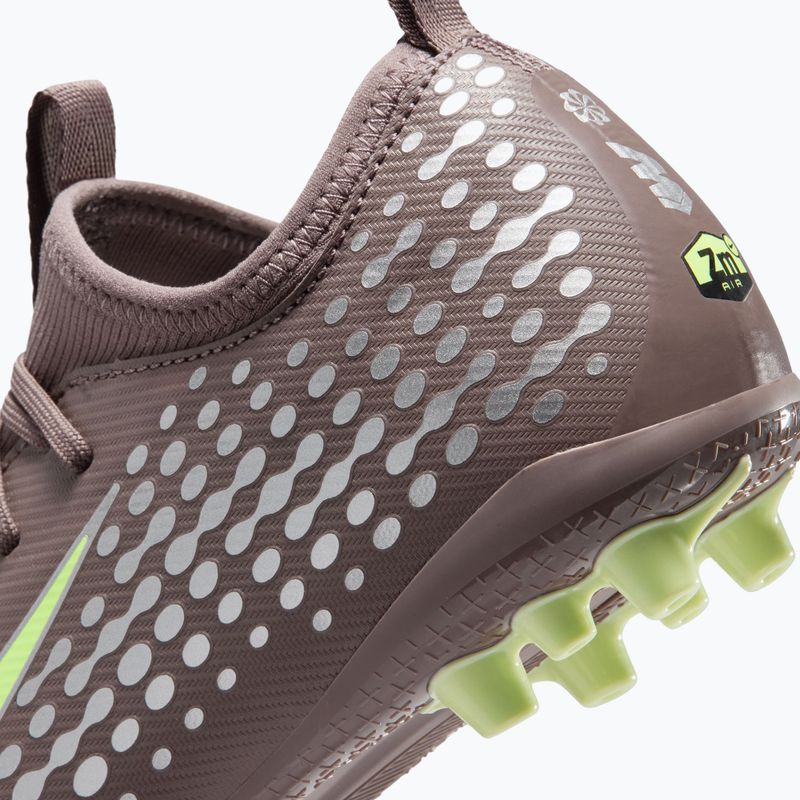 Vaikiški futbolo bateliai Nike Zoom Vapor 16 Academy Kylian Mbappe Jr AG plum eclipse/metallic silver 6