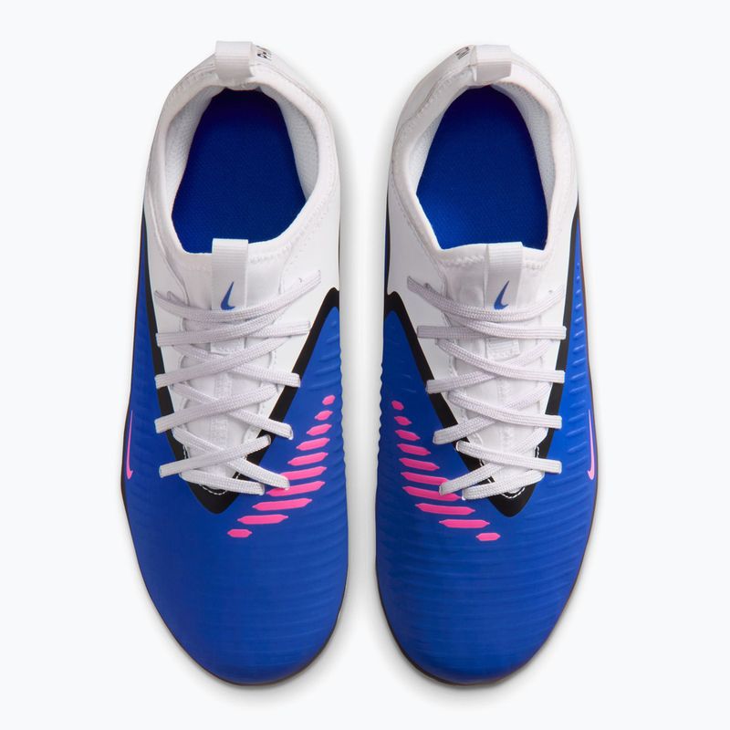 Vaikiški futbolo bateliai Nike Phantom 6 Low Academy FG/MG Jr racer blue/white/pink blast 8