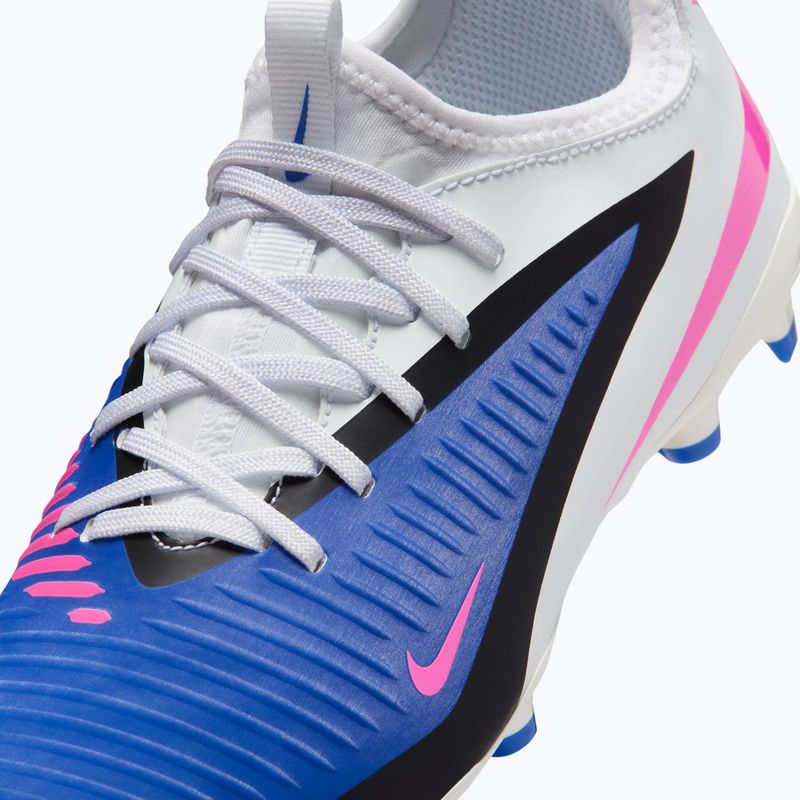 Vaikiški futbolo bateliai Nike Phantom 6 Low Academy FG/MG Jr racer blue/white/pink blast 9