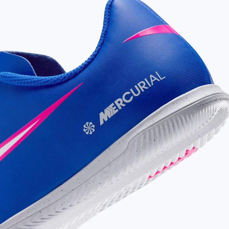 Vaikiški futbolo bateliai Nike Mercurial Vapor 16 Club IC Racer Blue/White 10