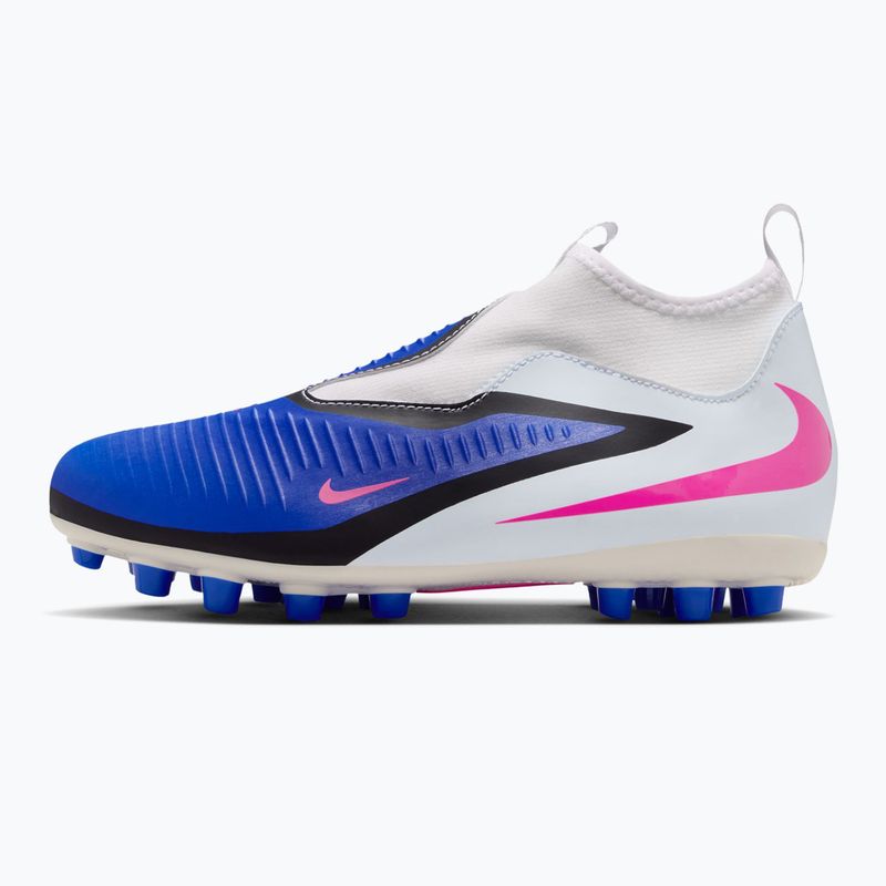 Vaikiški futbolo bateliai Nike Jr. Phantom 6 High Academy FG/MG racer blue/white/pink blast 9