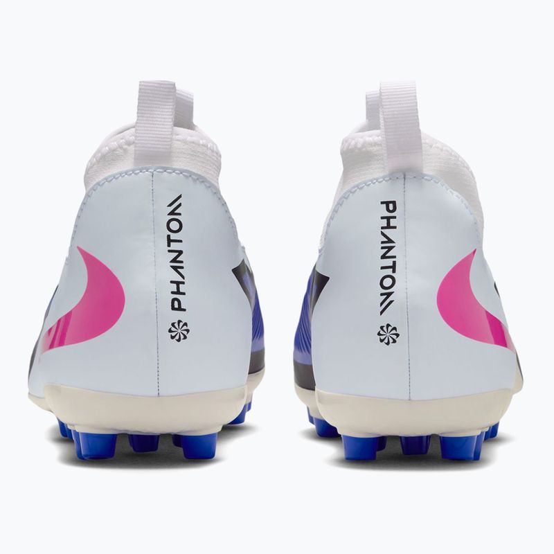 Vaikiški futbolo bateliai Nike Jr. Phantom 6 High Academy FG/MG racer blue/white/pink blast 11