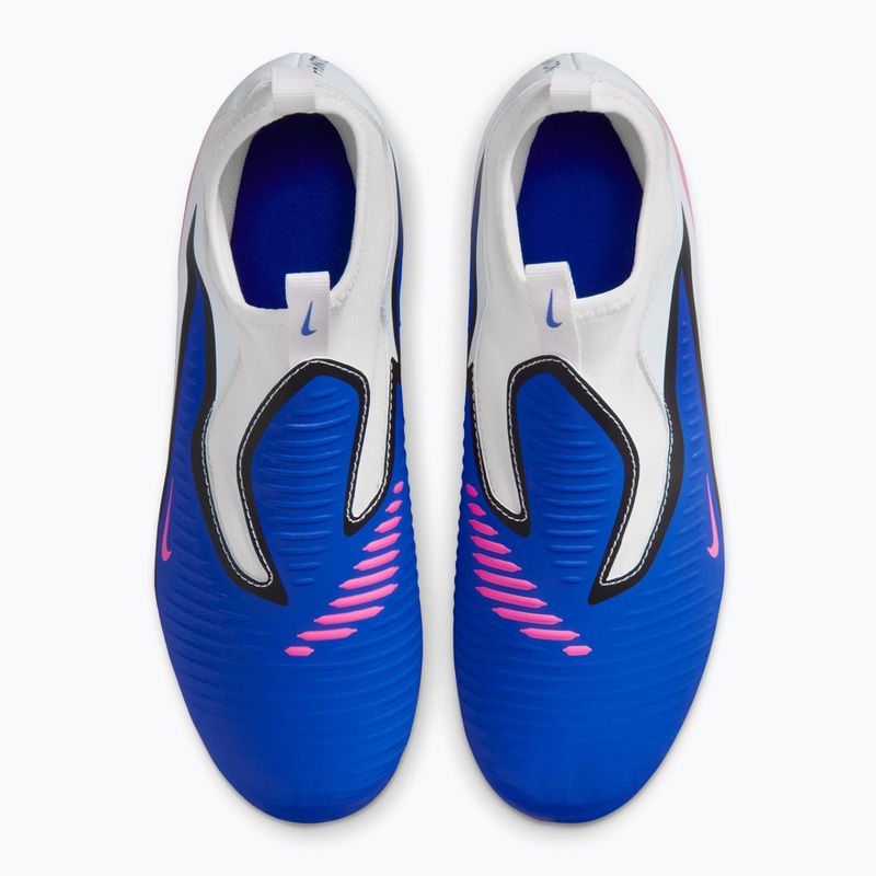 Vaikiški futbolo bateliai Nike Jr. Phantom 6 High Academy FG/MG racer blue/white/pink blast 13