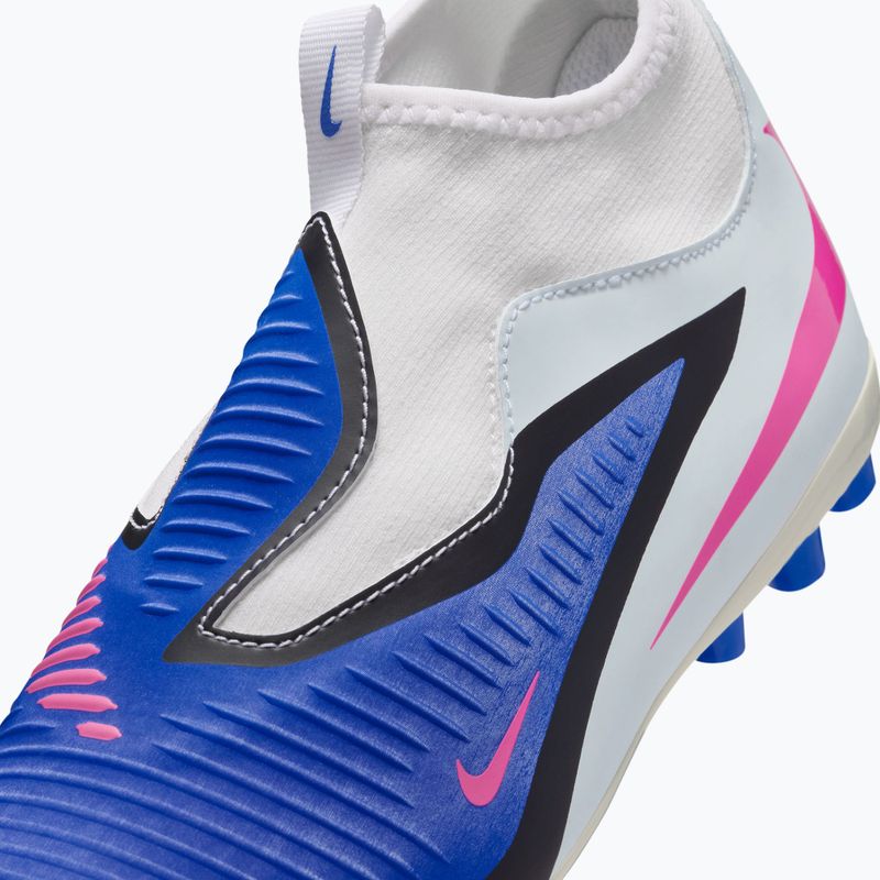 Vaikiški futbolo bateliai Nike Jr. Phantom 6 High Academy FG/MG racer blue/white/pink blast 14