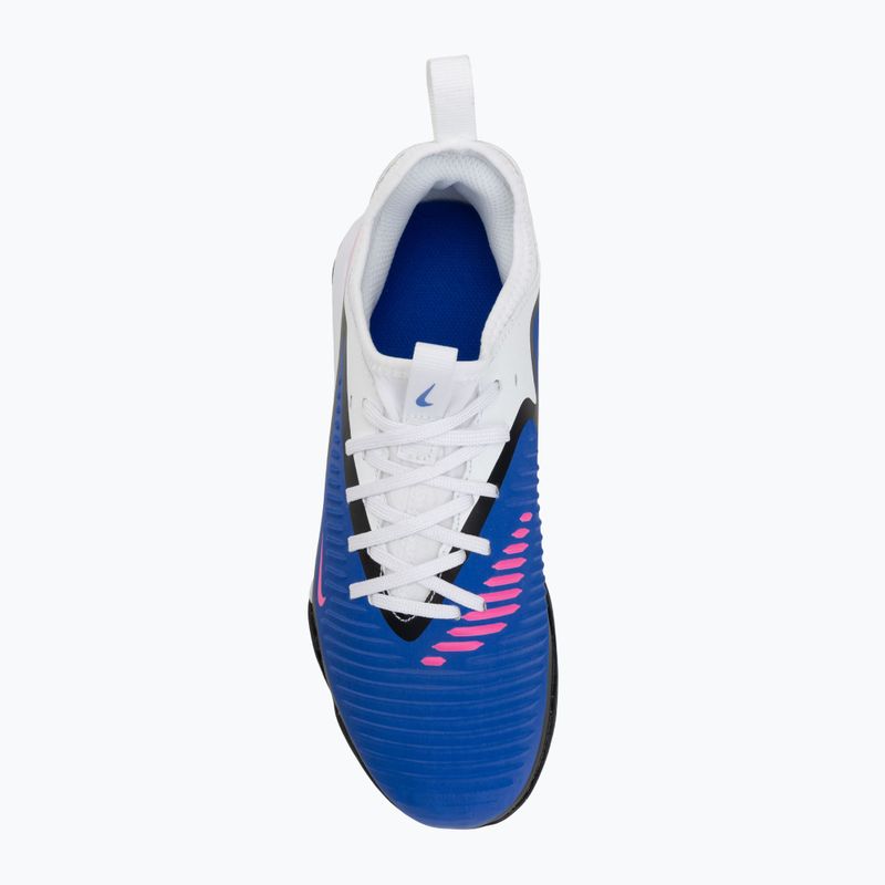 Vaikiški futbolo bateliai Nike Jr. Phantom 6 Low Academy TF racer blue/white/pink blast 5