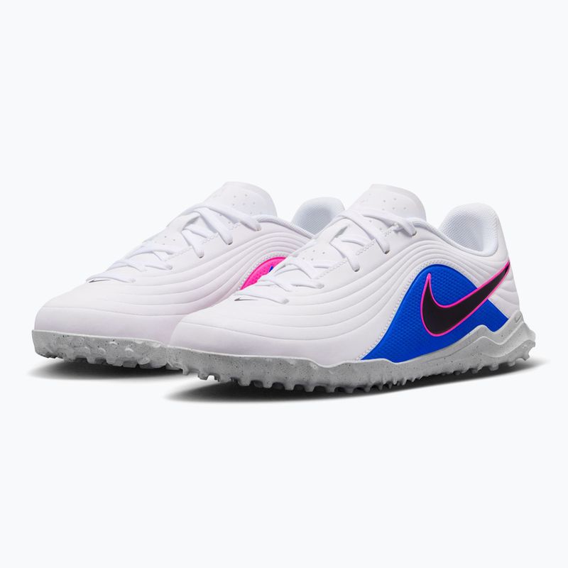 Vaikiški futbolo bateliai Nike Tiempo Maestro Club Jr TF white/racer blue/pink blast/black 10