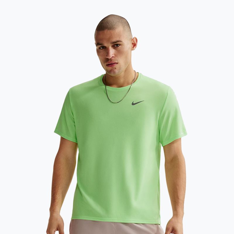 Vyriški bėgimo marškinėliai Nike Miler Dri-Fit UV lime blast