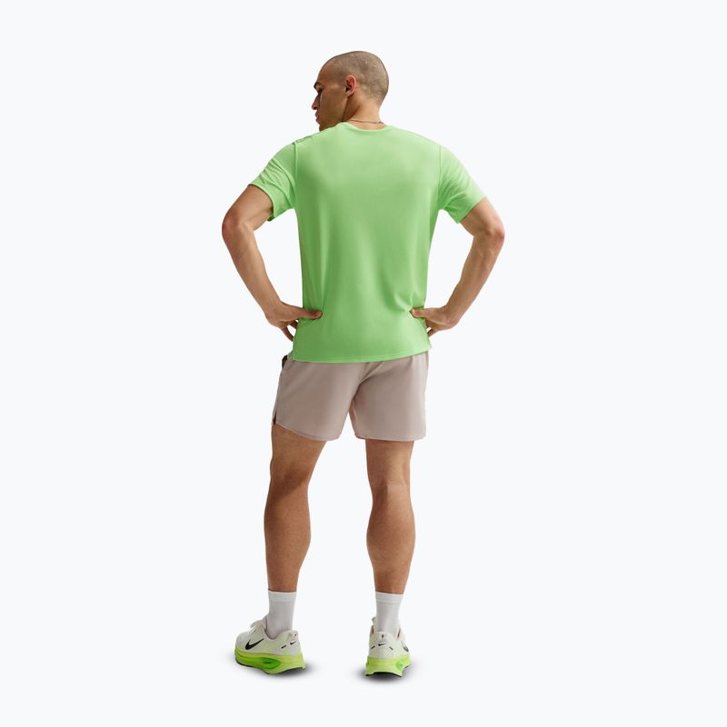 Vyriški bėgimo marškinėliai Nike Miler Dri-Fit UV lime blast 3