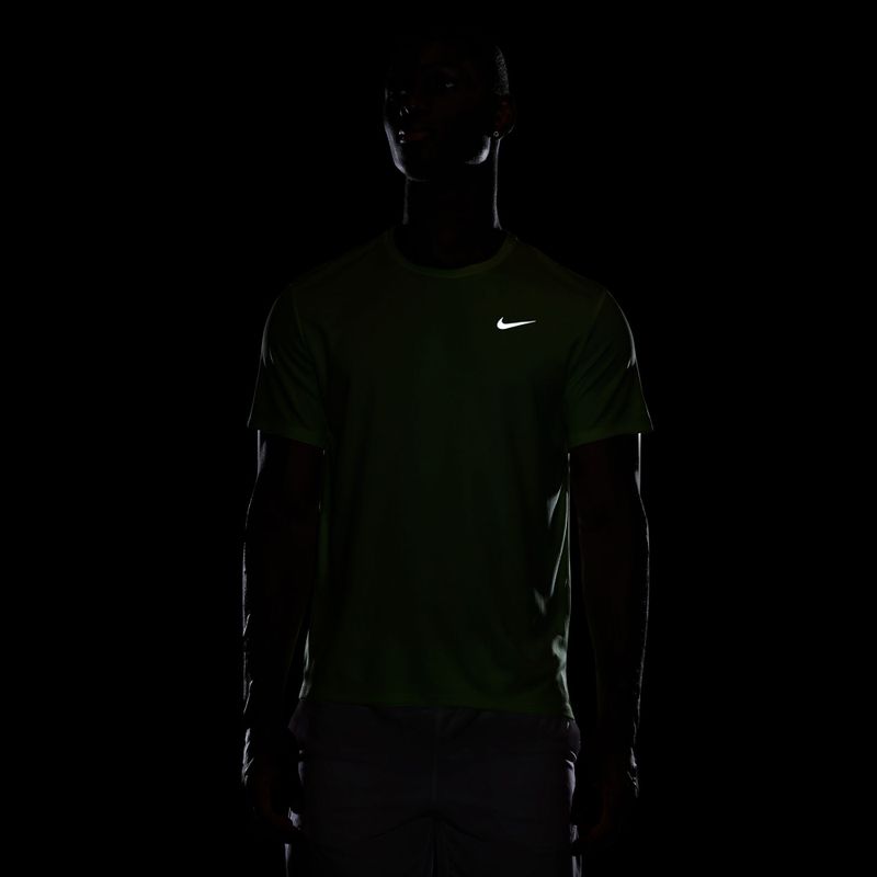 Vyriški bėgimo marškinėliai Nike Miler Dri-Fit UV lime blast 7
