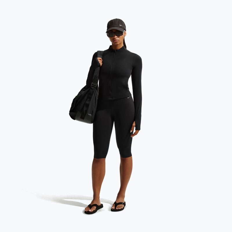 Moteriški treniruočių marškinėliai ilgomis rankovėmis Nike Zenvy Dri-Fit Full Zip black/cool grey 2