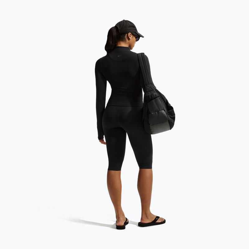 Moteriški treniruočių marškinėliai ilgomis rankovėmis Nike Zenvy Dri-Fit Full Zip black/cool grey 3