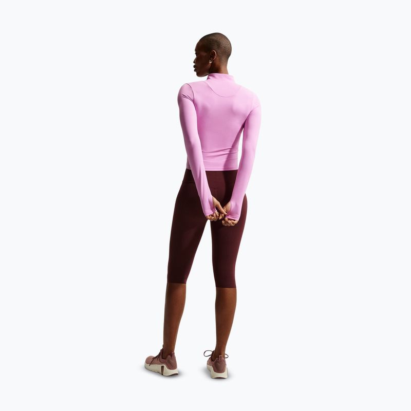 Moteriškas treninginis džemperis Nike Zenvy Dri-Fit Full Zip light magenta/white 3