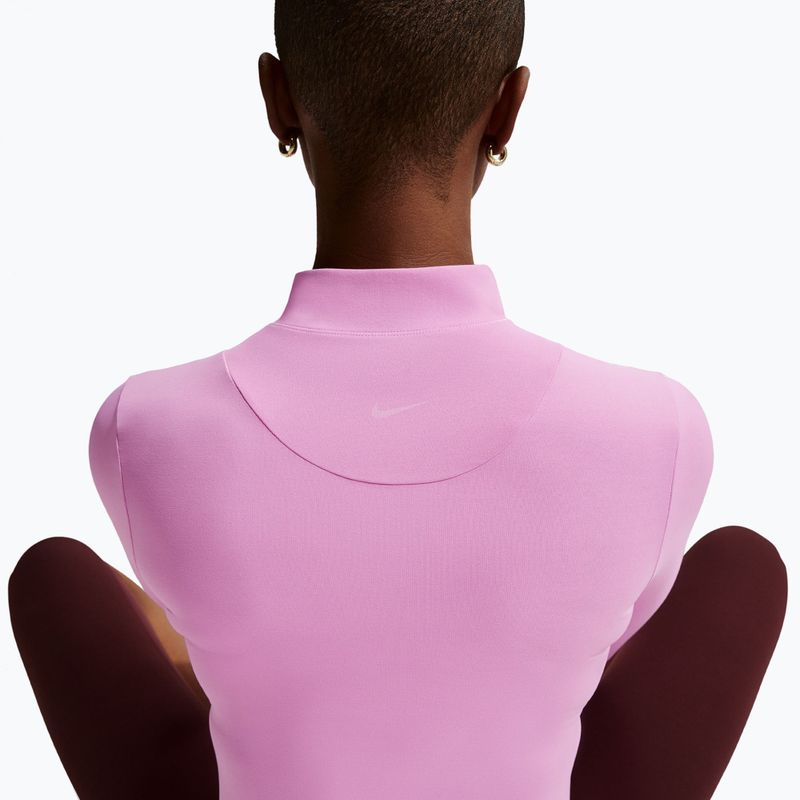 Moteriškas treninginis džemperis Nike Zenvy Dri-Fit Full Zip light magenta/white 4