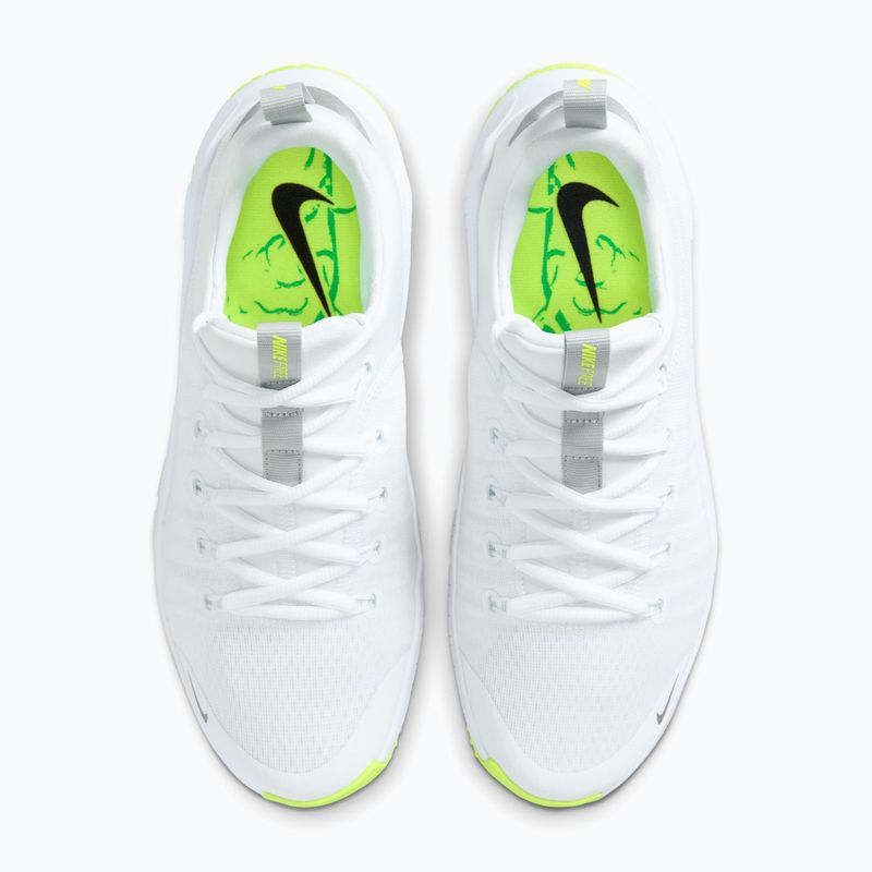 Moteriški treniruočių batai Nike Free Metcon 6 white/volt/metallic silver 8
