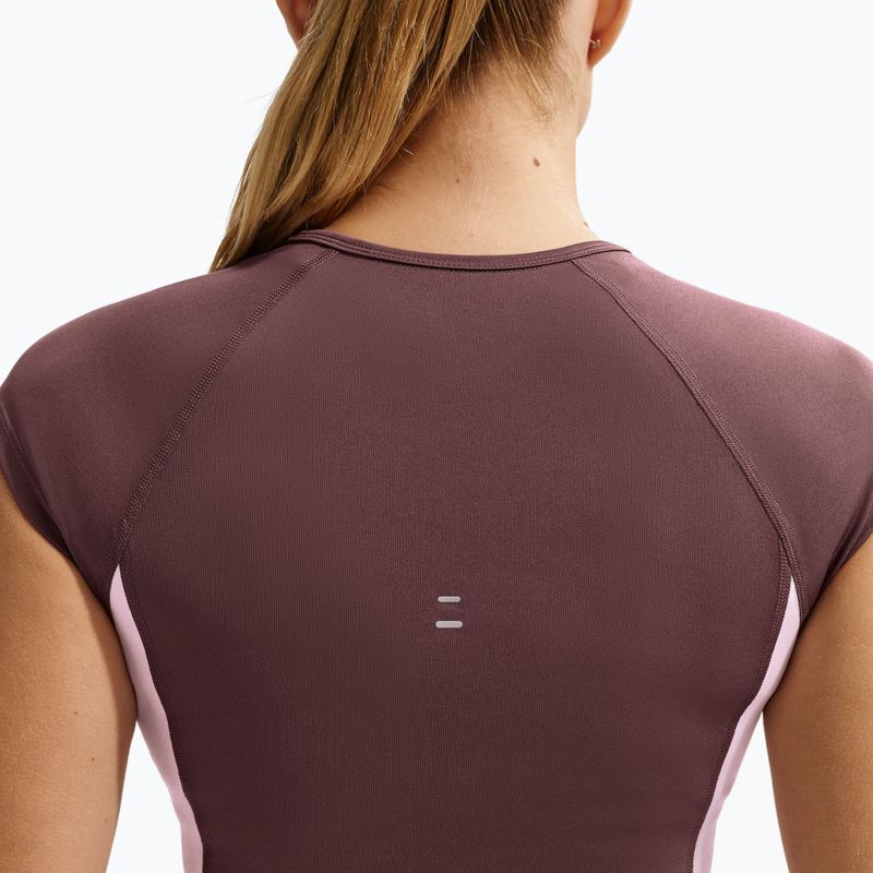 Moteriški bėgimo marškinėliai Nike Swoosh Run Dri-Fit tattoo/pink foam/white 5